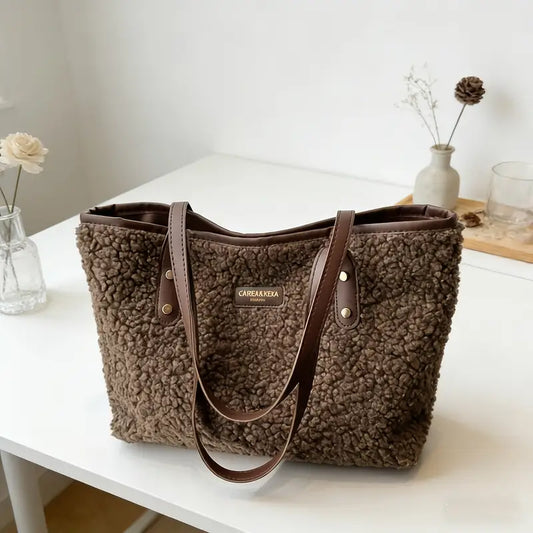 Sac Cabas en Peluche Texturée
